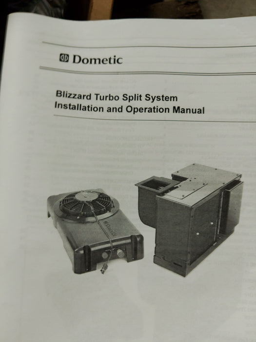 Dometic blizzard turbo split system a/c with installation kit ECGQ7HV. KIT ACCH7/ECGQ7