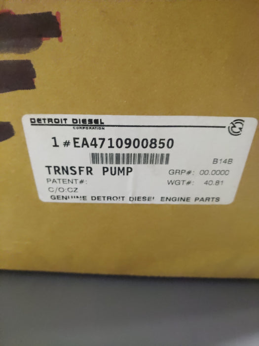 Detroit EA4710900850 diesel fuel injection pump new OEM part