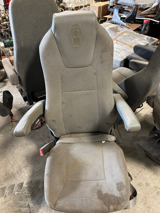 Kenworth Grey Truck Seat with a base used part