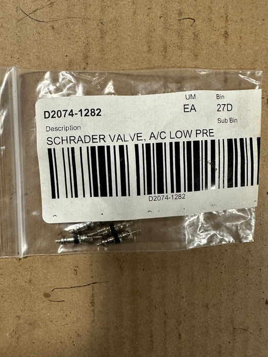 Schrader Valve A/C Low Pressure D2074-1282 New Part